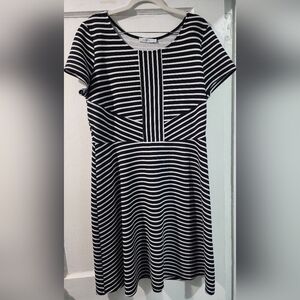 Women's Ricki's Black and White striped dress Size L